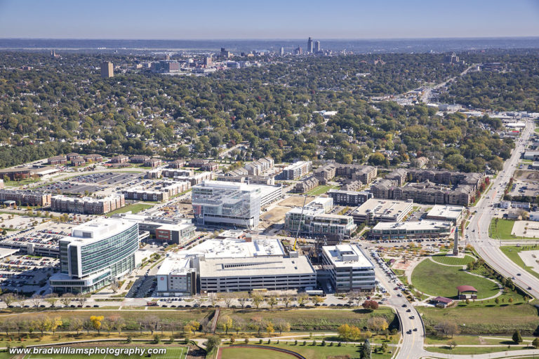 An aerial view of our new project in Aksarben Village – Alchemy Development